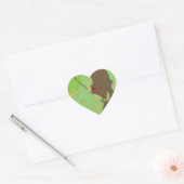 Lieveheersbeestje in het voorjaar hart sticker (Envelop)