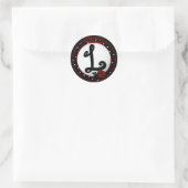 Lieveheersbeestje Initiaal L Ronde Stickers (Tas)