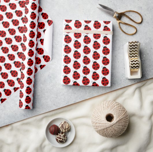 Lieveheersbeestje Inpakpapier Blad Set (Crafts)