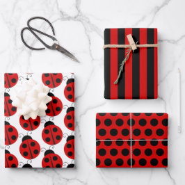 Lieveheersbeestje Inpakpapier Vel Set