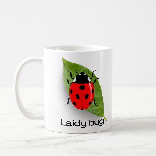 lieveheersbeestje, insect koffiemok (Links)