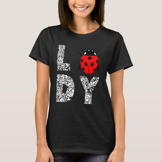 Lieveheersbeestje insect Lady Leopard Leuke lieveh T-shirt (Voorkant)