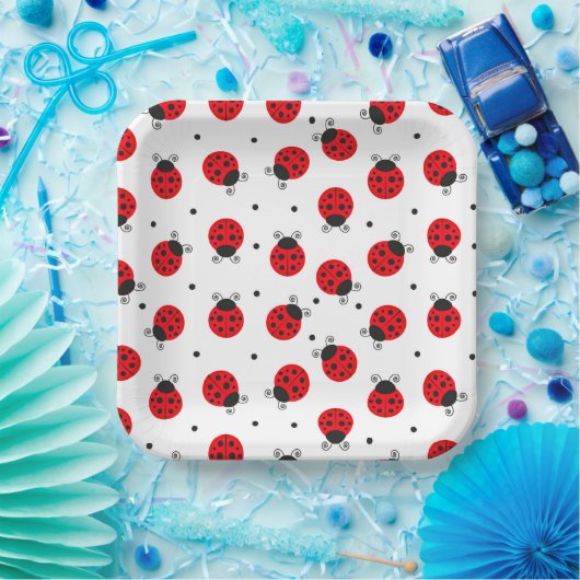 Lieveheersbeestje Insect Papieren Bordje (Feest)