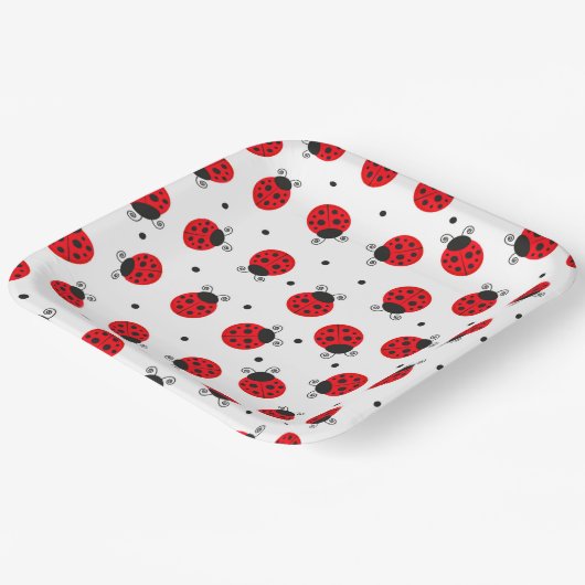 Lieveheersbeestje Insect Papieren Bordje (Gebogen)