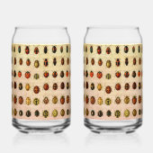 lieveheersbeestje insectenbeestje blikvorm glas (Achterkant)