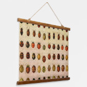 lieveheersbeestje insectenbeestje hangend wandkleed (Gebogen)