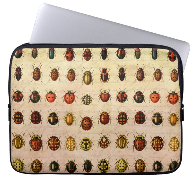 lieveheersbeestje insectenbeestje laptop sleeve (Voorkant)