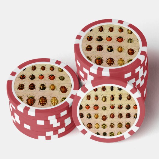 lieveheersbeestje insectenbeestje poker chips (Opstapeling)