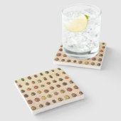 lieveheersbeestje insectenbeestje stenen onderzetter (Zijkant)