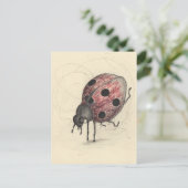 Lieveheersbeestje kan niet dansen feestdagenkaart (Staand voorkant)