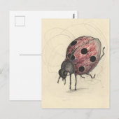 Lieveheersbeestje kan niet dansen feestdagenkaart (Voorkant / Achterkant)