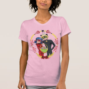 Lieveheersbeestje & kat Noir Paasmand T-shirt