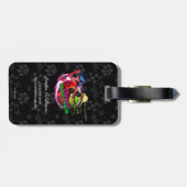 Lieveheersbeestje & kat Noir | Samen sterker Bagagelabel (Achterkant horizontaal)