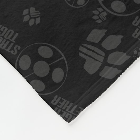 Lieveheersbeestje & kat Noir | Samen sterker Fleece Deken (Hoek)