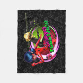 Lieveheersbeestje & kat Noir | Samen sterker Fleece Deken (Voorkant)