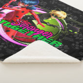 Lieveheersbeestje & kat Noir | Samen sterker Sherpa Deken (3/4)