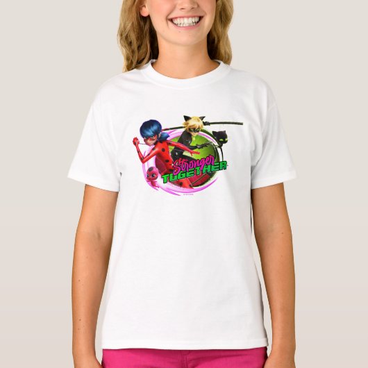 Lieveheersbeestje & kat Noir | Samen sterker T-shirt (Voorkant)