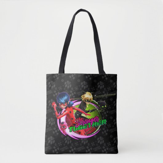 Lieveheersbeestje & kat Noir | Samen sterker Tote Bag (Voorkant)