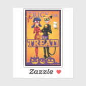 Lieveheersbeestje & kat Noir | Trick or treat! Sticker (Vel)