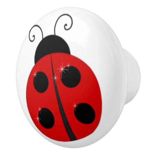 Lieveheersbeestje Keramische Knop (Rechts)