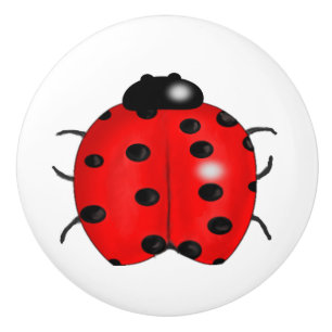 Lieveheersbeestje Keramische Knop