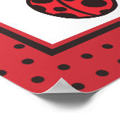 Lieveheersbeestje-kinderkamer baby kids muur kunst poster (Hoek)