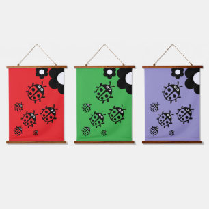 lieveheersbeestje kinderkamer decor hangend wandkleed