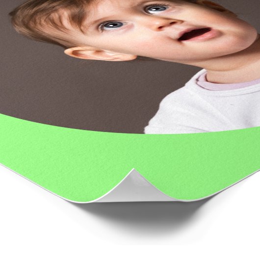 Lieveheersbeestje Klaverblad 1e Verjaardag Fotocol Poster (Hoek)