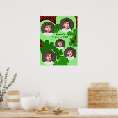 Lieveheersbeestje Klaverblad 1e Verjaardag Fotocol Poster (Keuken)