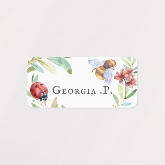 lieveheersbeestje | Kleding die aan een kledingstu Labels (Design 1)