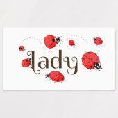 Lieveheersbeestje Labels (Design 1)