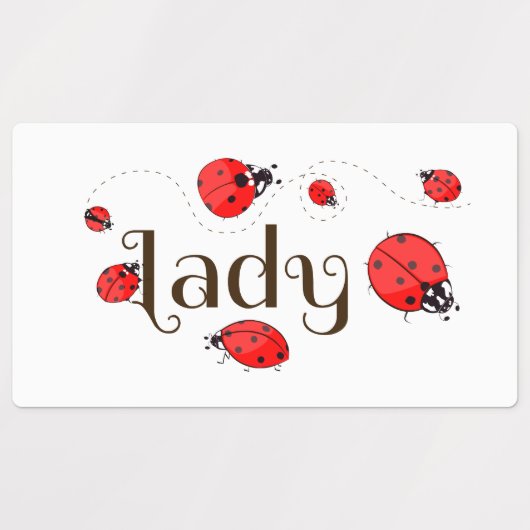 Lieveheersbeestje Labels (Design 1)
