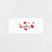 Lieveheersbeestje Labels (Design 2)