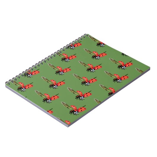Lieveheersbeestje, Lady bird fly Spiral Notitieboe Notitieboek (Linkerzijde)
