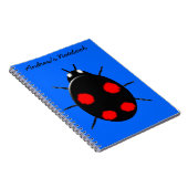 Lieveheersbeestje Ladybird Aangepaste Notitieboek (Rechterzijde)
