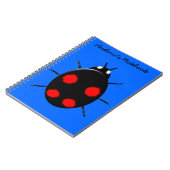 Lieveheersbeestje Ladybird Aangepaste Notitieboek (Linkerzijde)