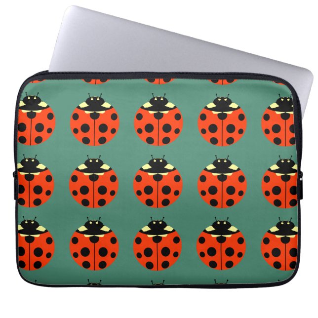 lieveheersbeestje laptop sleeve (Voorkant)