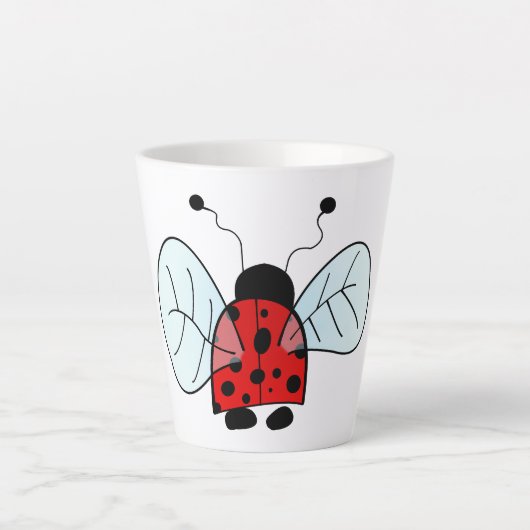 Lieveheersbeestje Latte Mok (Voorkant)