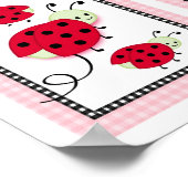 Lieveheersbeestje Libelle Bloem Kinderkamer Muur K Poster (Hoek)