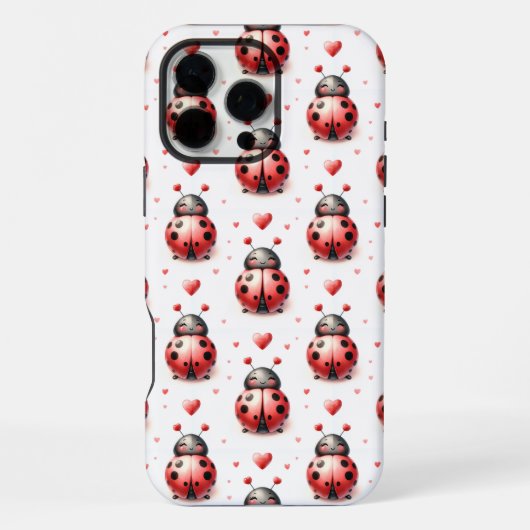 Lieveheersbeestje Liefde iPhone Hoesje (Achterkant)
