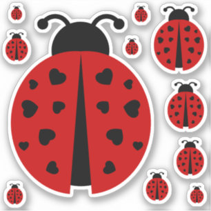 lieveheersbeestje liefde sticker