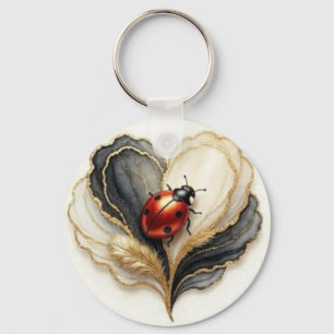 Lieveheersbeestje Lieveheersbeestje Hartblad Sleutelhanger