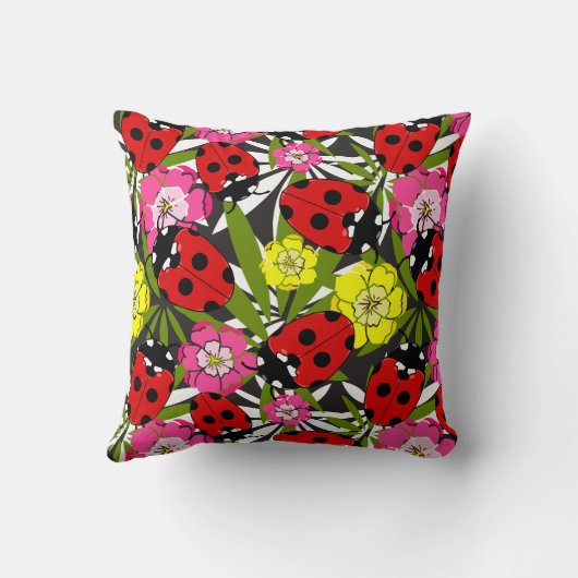 Lieveheersbeestje lieveheersbeestje Leuke kinderda Kussen (Achterkant)