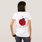 lieveheersbeestje lover leuke cartoon leuk rood t-shirt (Achterkant volledig)