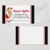 Lieveheersbeestje Luier Raffle Tickets Informatiekaartje (Voorkant / Achterkant)