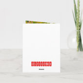 Lieveheersbeestje & madeliefjes bedankkaart (Achterkant)