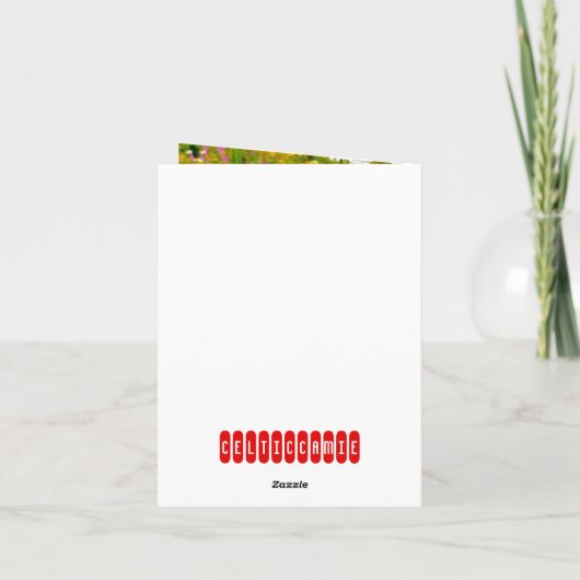 Lieveheersbeestje & madeliefjes bedankkaart (Achterkant)