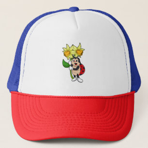 Lieveheersbeestje met Bloem Narcis Trucker Pet