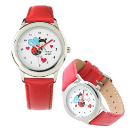 Lieveheersbeestje met harten horloge