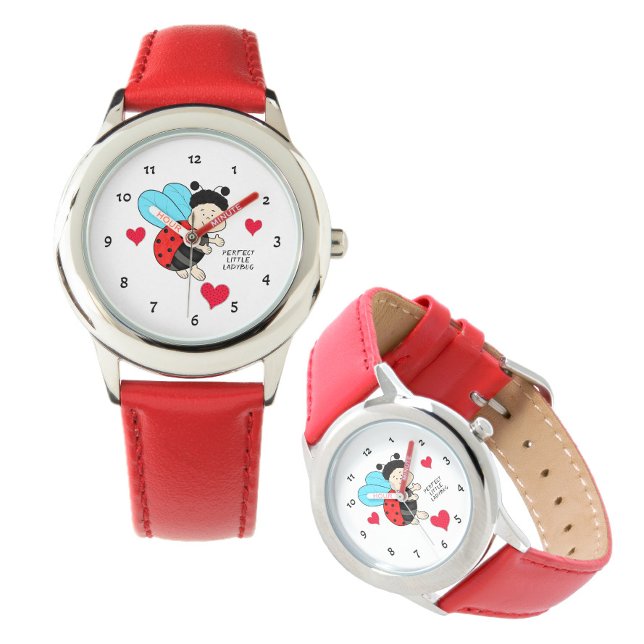 Lieveheersbeestje met harten horloge (Creator heeft geüpload)